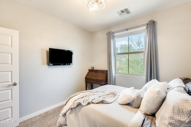 bedroom featuring carpet flooring