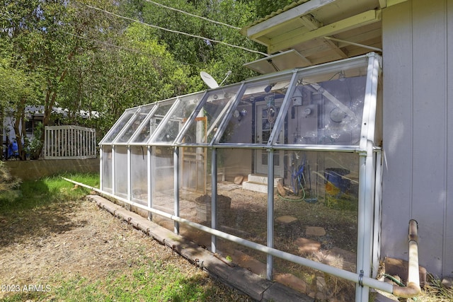 view of greenhouse