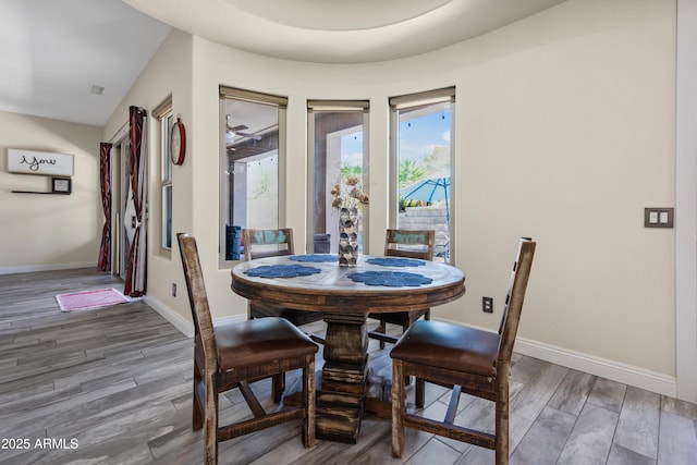 28019 N 115th Pl, Scottsdale, AZ 85262 - dining area with wood finished floors and baseboards