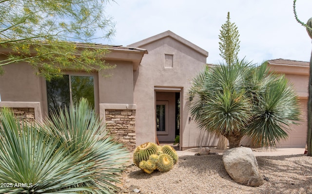 28019 N 115th Pl, Scottsdale, AZ 85262 - view of front of property featuring stone siding and stucco siding