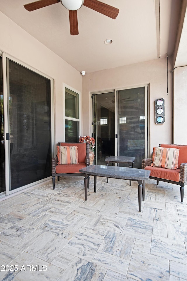 28019 N 115th Pl, Scottsdale, AZ 85262 - view of patio / terrace featuring ceiling fan
