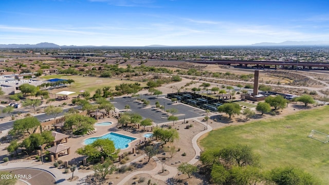 6948 E Quill St, Mesa, AZ 85207 - bird's eye view of mountains and a pool area