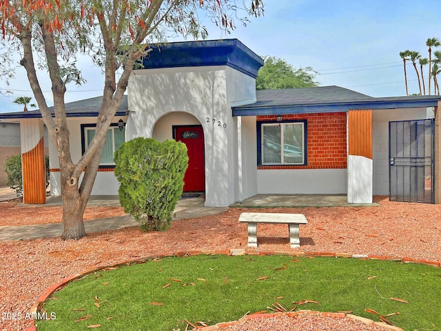 view of front of property with stucco siding