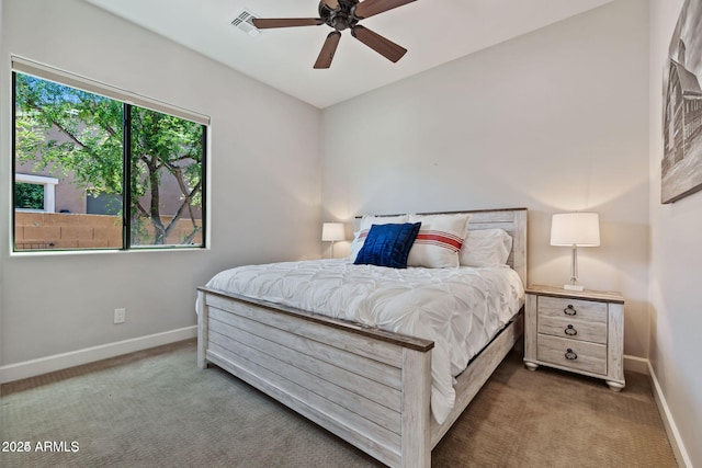 30406 N 54th St, Cave Creek, AZ 85331 - carpeted bedroom with baseboards and a ceiling fan