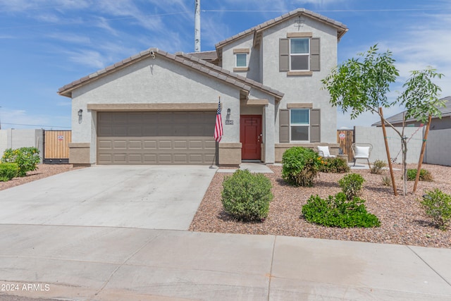 view of front of home featuring a garage