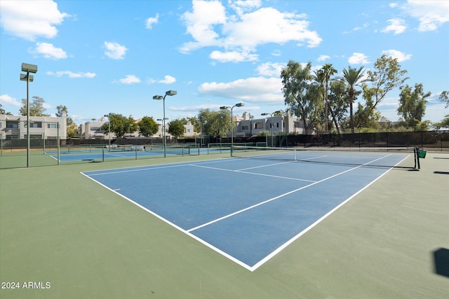 view of sport court featuring basketball court