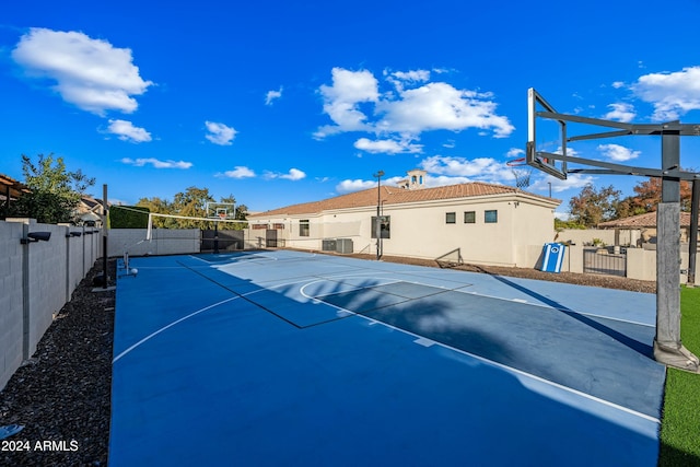 view of basketball court