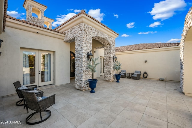 view of patio / terrace with french doors