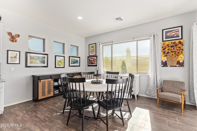 view of dining room