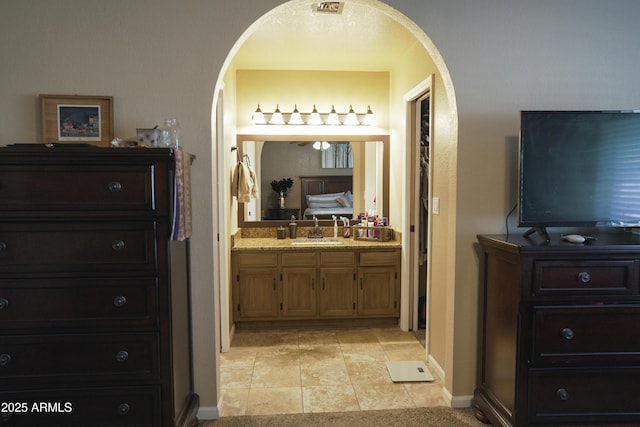 bathroom featuring vanity