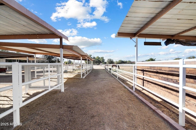 view of horse barn