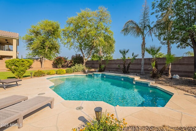 2735 E Flower Ct, Gilbert, AZ 85298 - view of pool with a fenced backyard and a patio