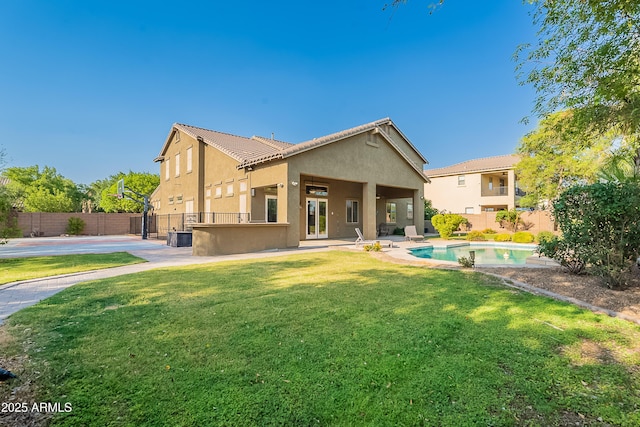 2735 E Flower Ct, Gilbert, AZ 85298 - rear view of house with stucco siding and a patio area