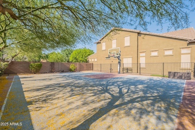 2735 E Flower Ct, Gilbert, AZ 85298 - view of basketball court featuring fence and basketball hoop
