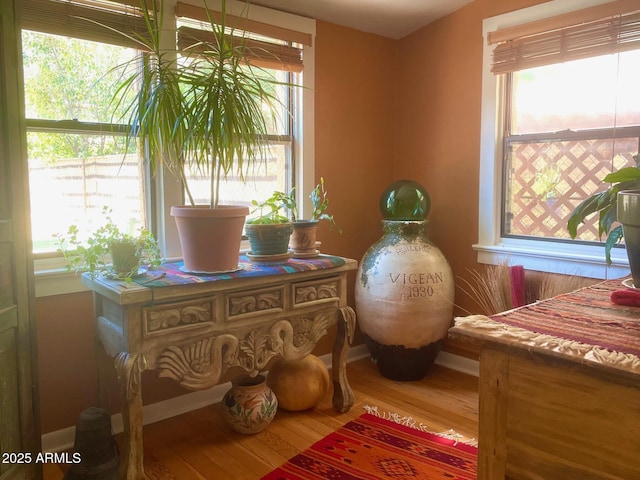 1608 W W Blvd, Bisbee, AZ 85603 - detailed view of wood finished floors and baseboards