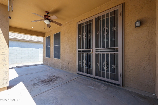 45633 W Mountain View Rd, Maricopa, AZ 85139 - view of patio / terrace with ceiling fan