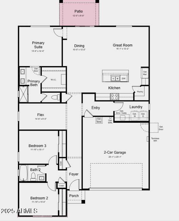 25164 N 167th Ave, Surprise, AZ 85387 - home floor plan