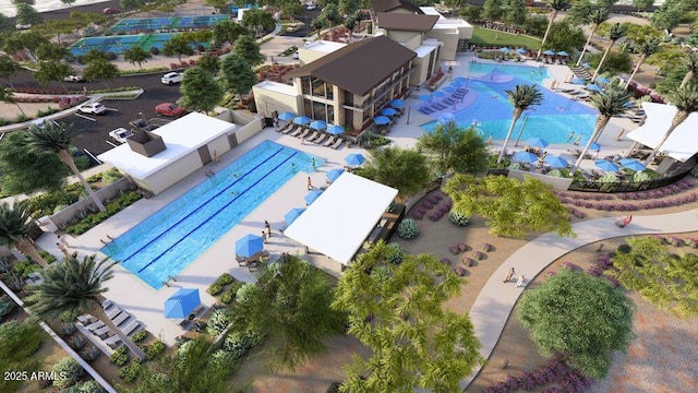 25164 N 167th Ave, Surprise, AZ 85387 - aerial view of a pool