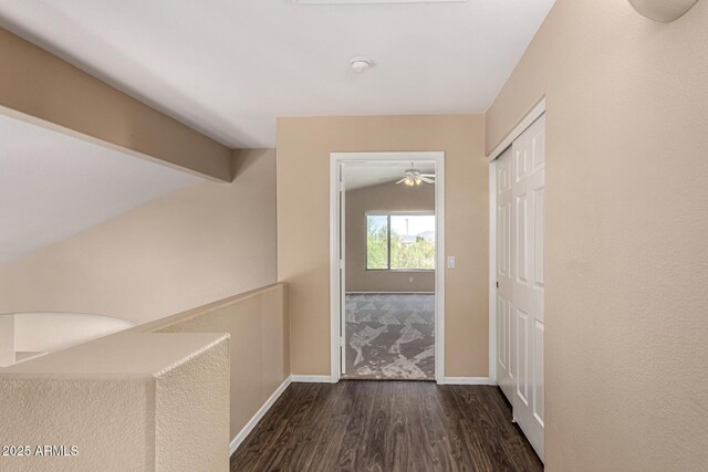 4426 E Coyote Wash Dr, Cave Creek, AZ 85331 - hallway with dark wood finished floors and baseboards
