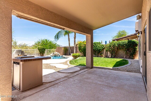 4426 E Coyote Wash Dr, Cave Creek, AZ 85331 - view of patio with an outdoor kitchen