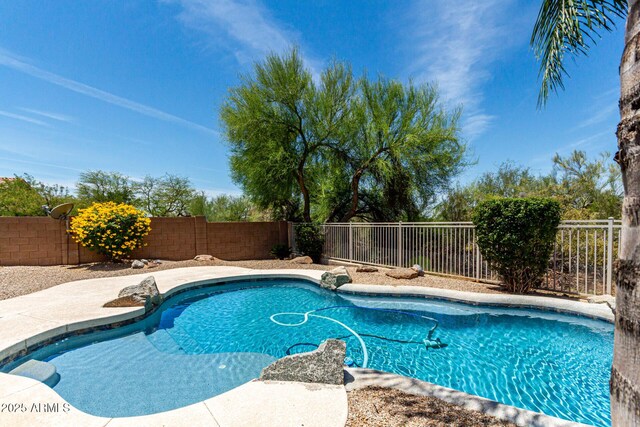 4426 E Coyote Wash Dr, Cave Creek, AZ 85331 - view of swimming pool with a fenced backyard