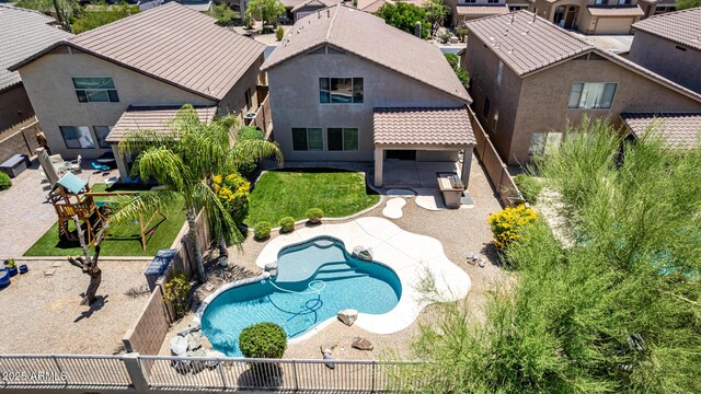 4426 E Coyote Wash Dr, Cave Creek, AZ 85331 - aerial view of residential area with a pool area