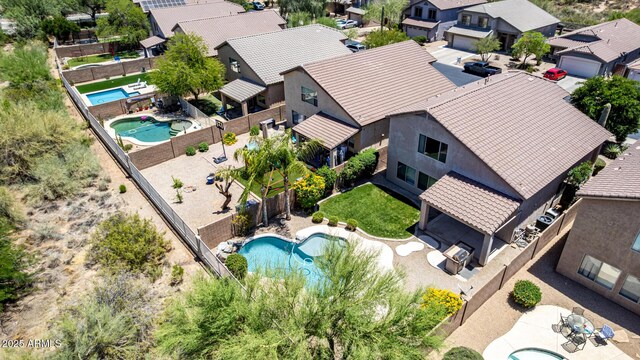 4426 E Coyote Wash Dr, Cave Creek, AZ 85331 - aerial view of residential area with a pool area