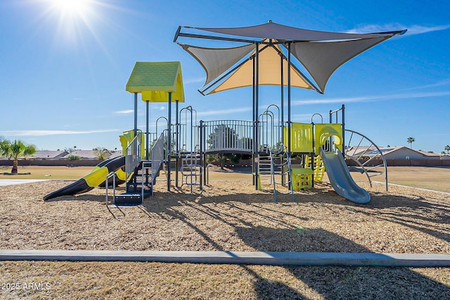 view of jungle gym