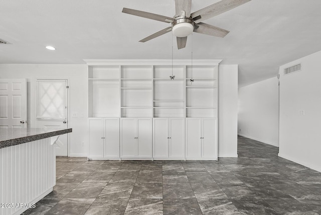 1160 E Hampton Cir, Mesa, AZ 85204 - empty room with a ceiling fan and recessed lighting