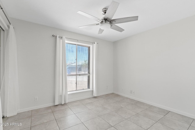 1160 E Hampton Cir, Mesa, AZ 85204 - empty room with a ceiling fan and light tile patterned floors