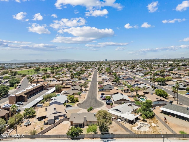 1160 E Hampton Cir, Mesa, AZ 85204 - aerial view of residential area with a mountain backdrop