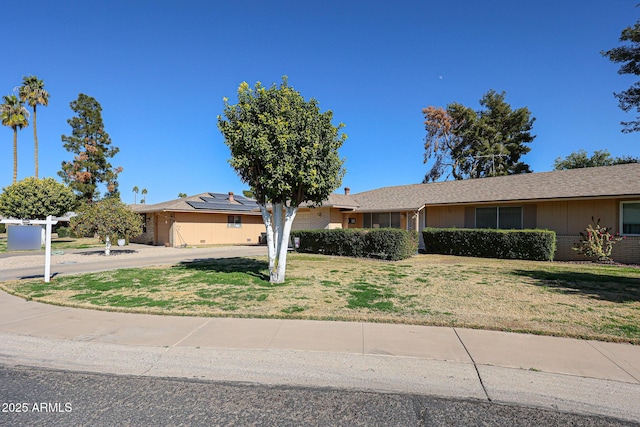 view of ranch-style home