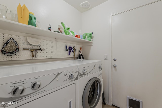 16523 W Desert Bloom St, Goodyear, AZ 85338 - laundry room featuring separate washer and dryer
