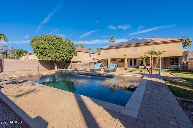 12925 W Llano Dr, Litchfield Park, AZ 85340 - view of pool featuring a fenced in pool, a patio area, and a fenced backyard