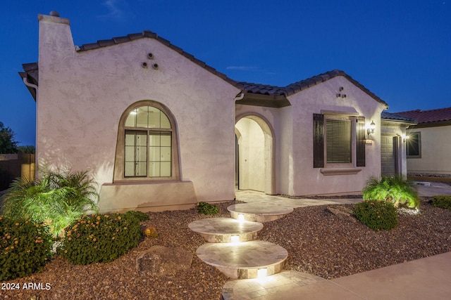 view of mediterranean / spanish house