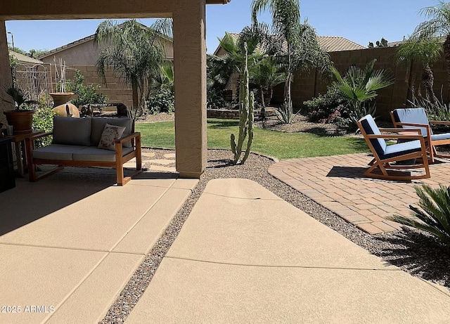 30178 N Coral Bean Dr, San Tan Valley, AZ 85143 - view of patio / terrace featuring outdoor lounge area