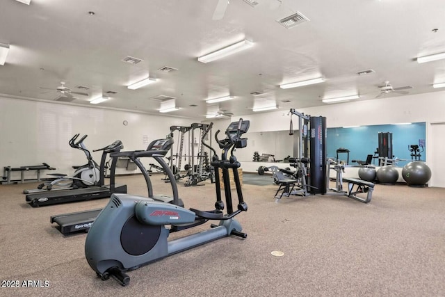 920 E Devonshire Ave Unit 2031, Phoenix, AZ 85014 - exercise room with ceiling fan