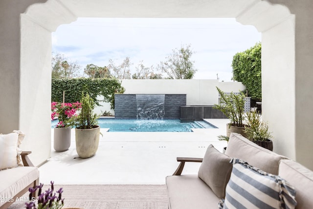 view of pool