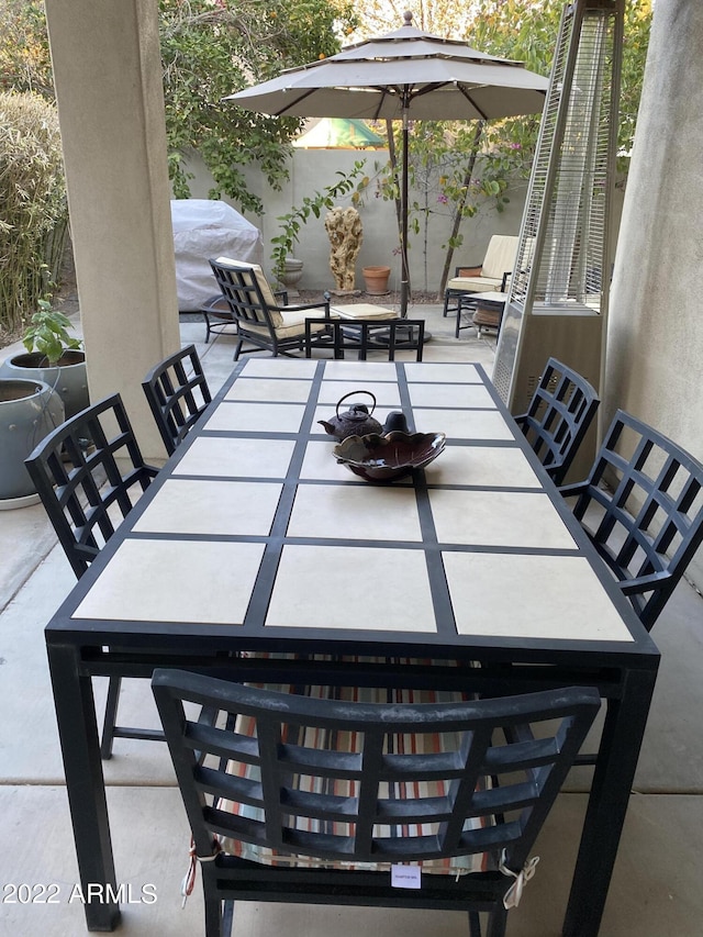2042 W Periwinkle Way, Chandler, AZ 85248 - view of patio / terrace with outdoor dining area