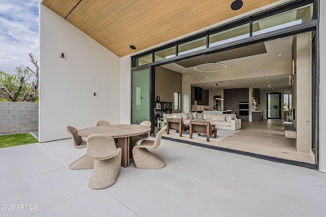 4414 N 29th St, Phoenix, AZ 85016 - view of patio / terrace with an outdoor hangout area and outdoor dining space