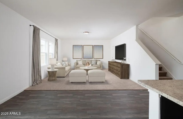 5824 W Willow Ridge Dr, Laveen, AZ 85339 - bedroom featuring dark wood-style floors and baseboards