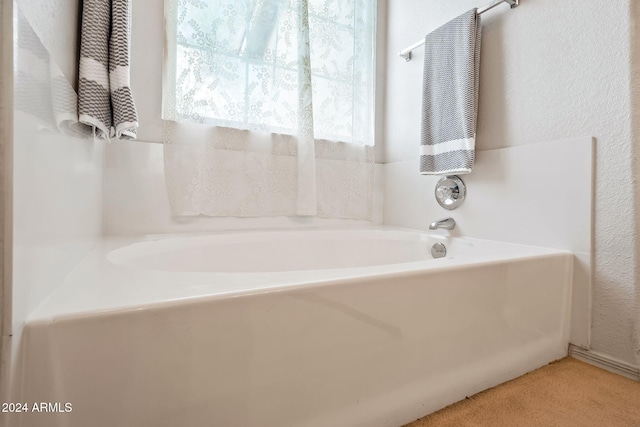 bathroom with a tub