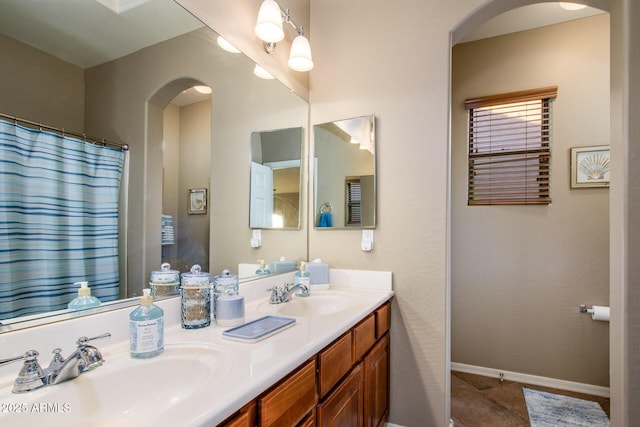 bathroom with vanity