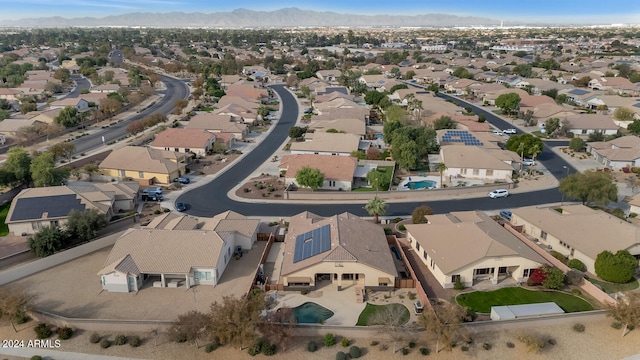 aerial view featuring a mountain view