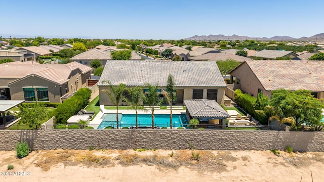 7002 S Portland Ave, Gilbert, AZ 85298 - view of pool featuring a residential view and a fenced backyard