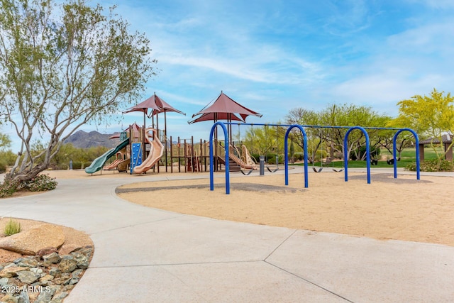 view of communal playground