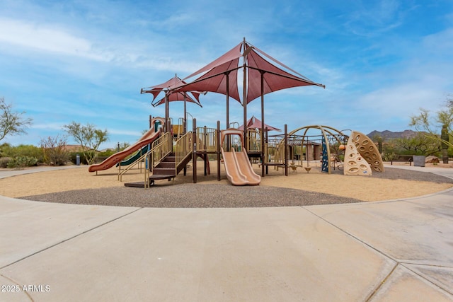 view of community jungle gym