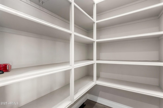 view of storage area