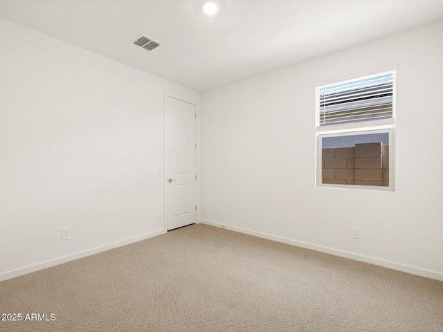 16081 W Remuda Dr, Surprise, AZ 85387 - spare room with baseboards, light colored carpet, recessed lighting, and visible vents