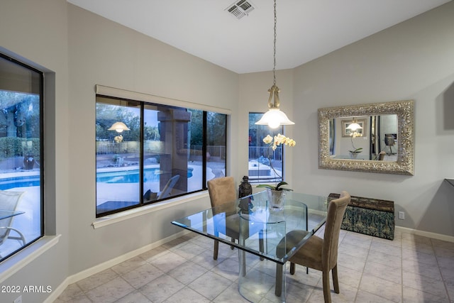 28897 N 94th Pl, Scottsdale, AZ 85262 - dining area with plenty of natural light, baseboards, and tile patterned flooring